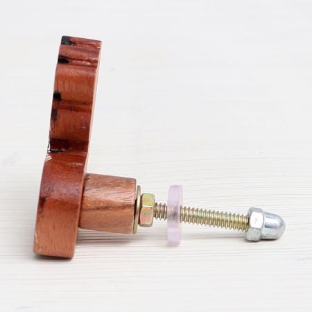 Brown Wooden Mini Giraffe Dresser Knob